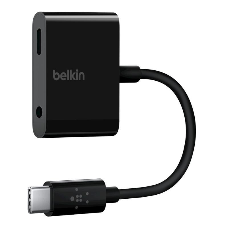 Belkin Rockstar 3.5mm Audio + USB-C Charge Adapter, , large image number 0
