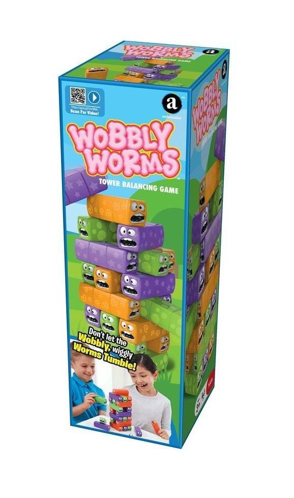 Merchant Ambassador Wobbly Worms Tower Balancing Game, , large image number 0