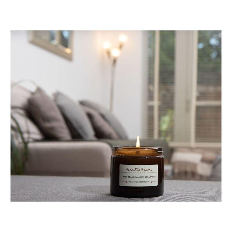 Vanilla Blanc Organic Coconut Candle Sweet Orange & Atlas Cedarwood 120 ml, , large image number 1