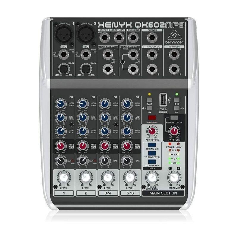 Behringer QX602-MP3 6 Channels Mixer, , large image number 0