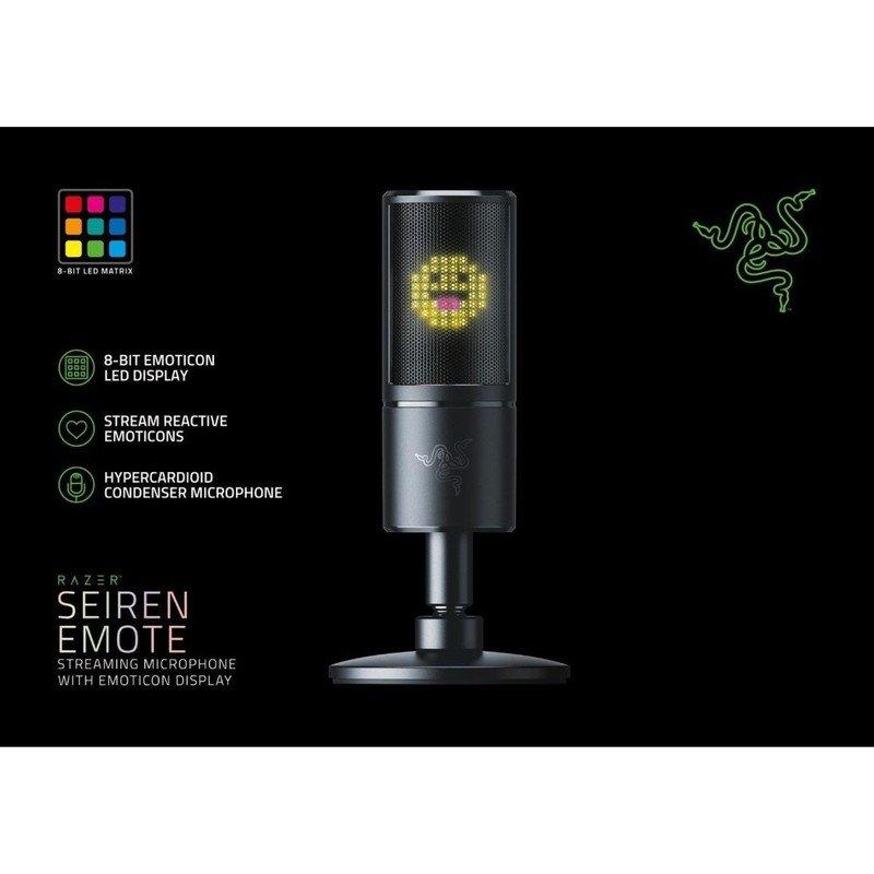Razer Seiren Emote Streaming Condenser Microphone - Black, , large image number 6