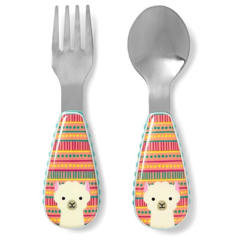 Skip Hop Zootensils Fork & Spoon Llama, , large image number 0