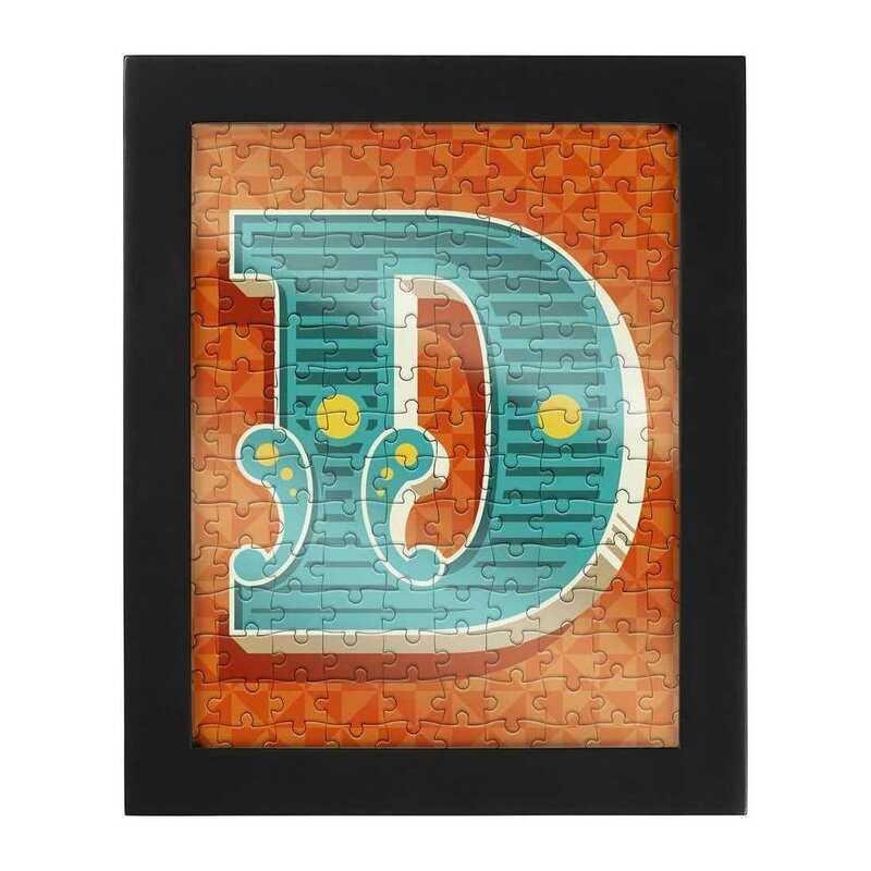 Ridleys Alphabet Jigsaw Puzzle with Frame Letter D, , large image number 0