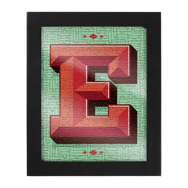 Ridleys Alphabet Jigsaw Puzzle with Frame Letter E, , large image number 0