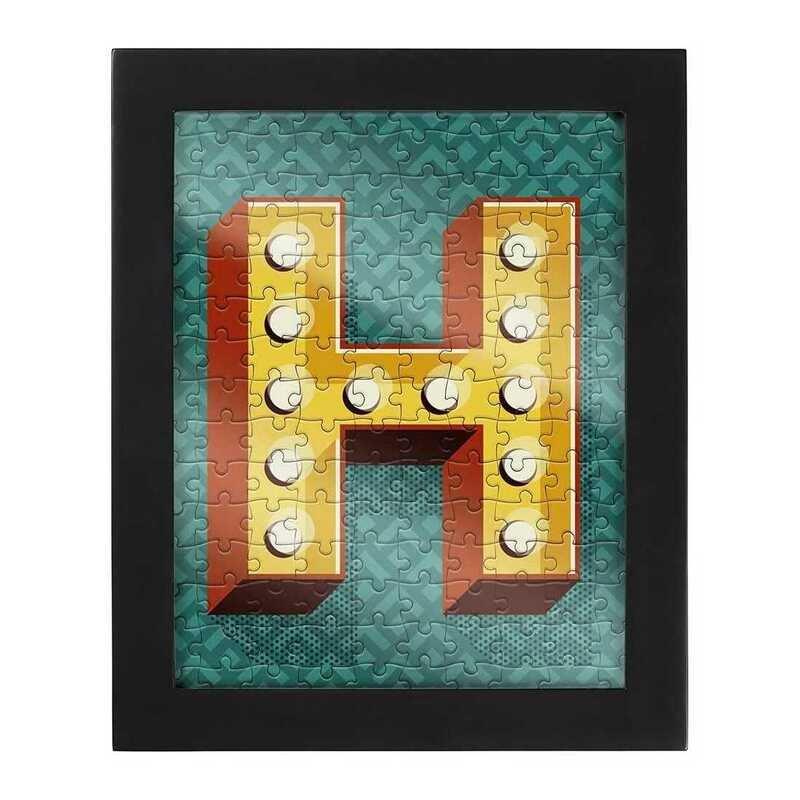Ridleys Alphabet Jigsaw Puzzle with Frame Letter H, , large image number 0
