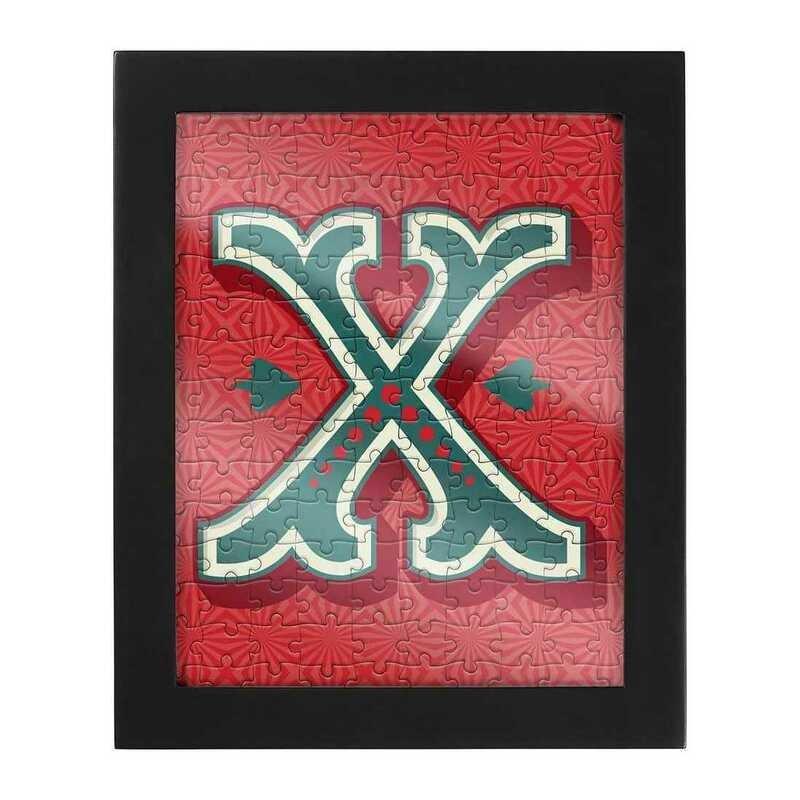 Ridleys Alphabet Jigsaw Puzzle with Frame Letter X, , large image number 0