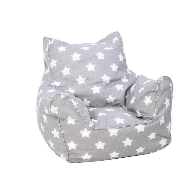 Delsit Bean Chair Grey With White Stars, , medium