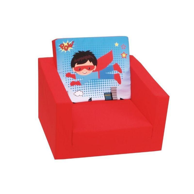 Delsit Single Sofa Super Hero Red, , large image number 0