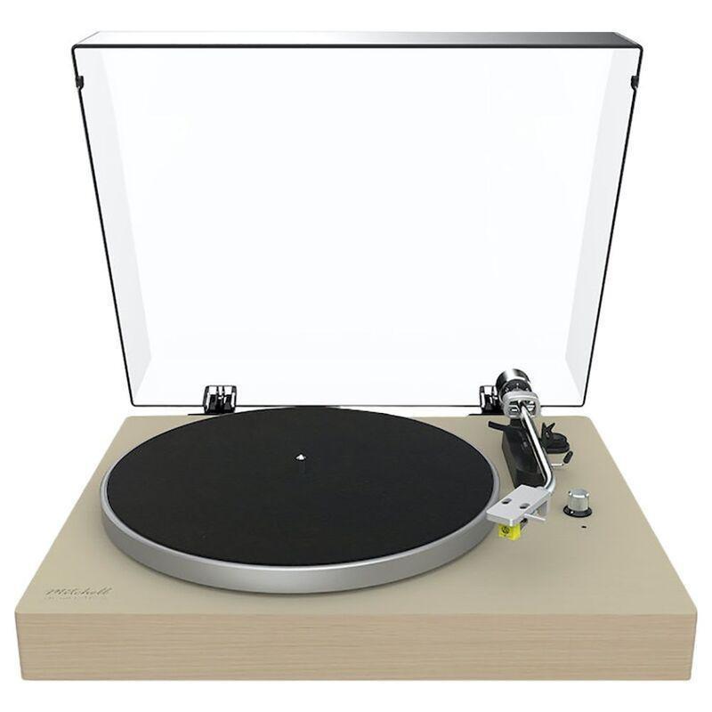 MITCHELL ACOUSTICS - Mitchell Acoustics uStream TT2 Bluetooth Belt Drive Turntable - Oak