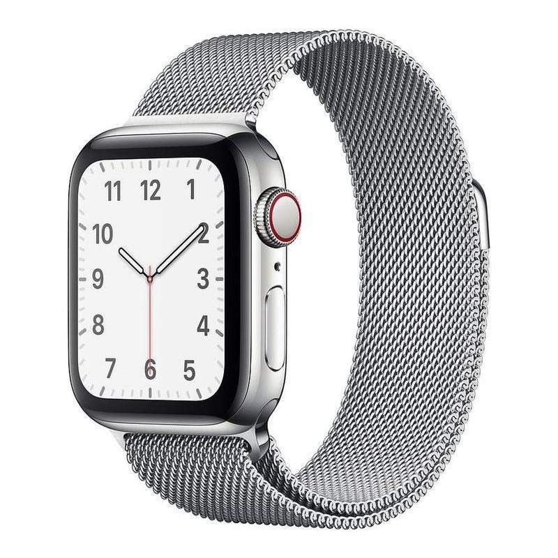 Uniq Dante Apple Mesh Steel Strap 40mm Sterling Silver for Apple Watch S4 (Compatible with Apple Watch 38/40/41mm), , large image number 0