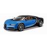 BBURAGO - BBurago Bugatti Chiron Blue/Black 1.18 Scale Model Car