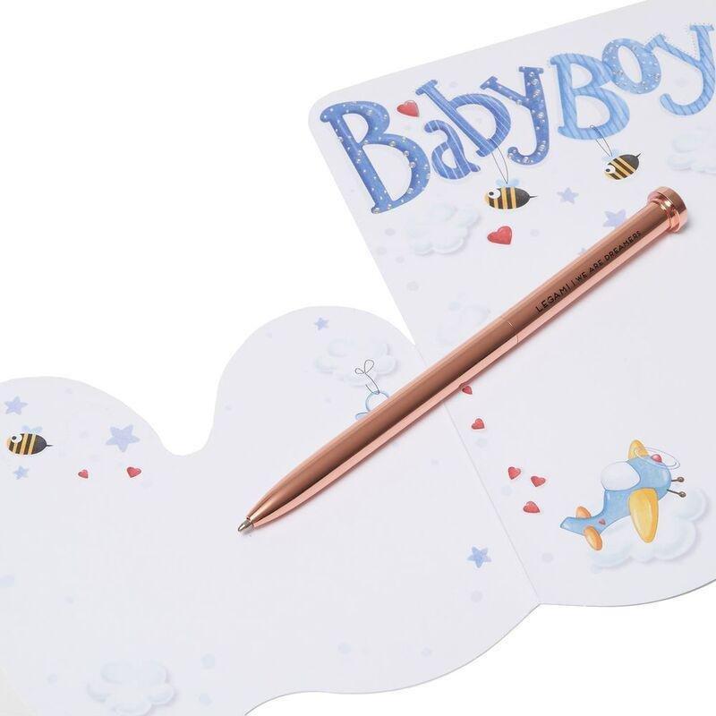 Legami Large Greeting Card - Baby Boy - Baby Born (11.5 x 17 cm), , large image number 1