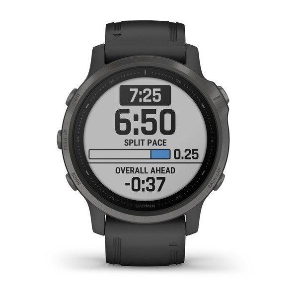 Garmin Fenix 6S Sapphire 42mm Carbon Grey DLC with Black Band Smartwatch, , large image number 1