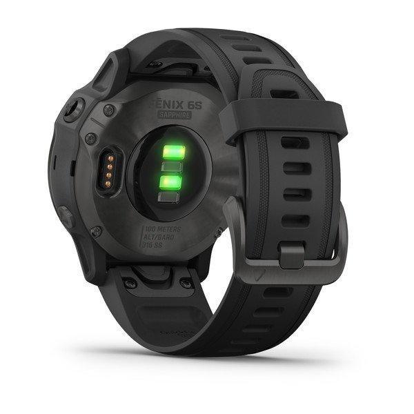Garmin Fenix 6S Sapphire 42mm Carbon Grey DLC with Black Band Smartwatch, , large image number 6