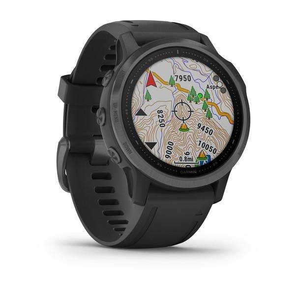 Garmin Fenix 6S Sapphire 42mm Carbon Grey DLC with Black Band Smartwatch, , large image number 7