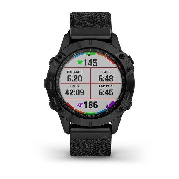 Garmin Fenix 6 Sapphire 47mm Black DLC with NTL Nylon Band Smartwatch, , large image number 1