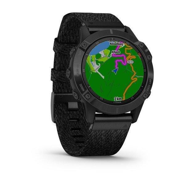 Garmin Fenix 6 Sapphire 47mm Black DLC with NTL Nylon Band Smartwatch, , large image number 2