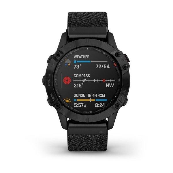Garmin Fenix 6 Sapphire 47mm Black DLC with NTL Nylon Band Smartwatch, , large image number 4