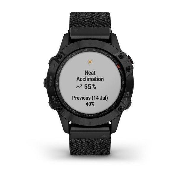 Garmin Fenix 6 Sapphire 47mm Black DLC with NTL Nylon Band Smartwatch, , large image number 9