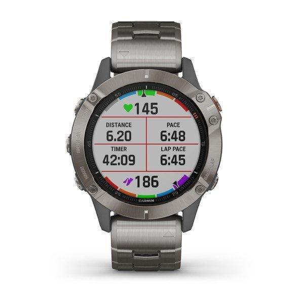 Garmin Fenix 6 Sapphire 47mm Titanium Grey with Titanium Band Smartwatch, , large image number 10