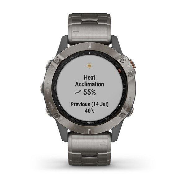 Garmin Fenix 6 Sapphire 47mm Titanium Grey with Titanium Band Smartwatch, , large image number 11