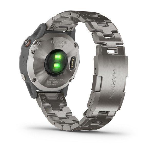 Garmin Fenix 6 Sapphire 47mm Titanium Grey with Titanium Band Smartwatch, , large image number 12