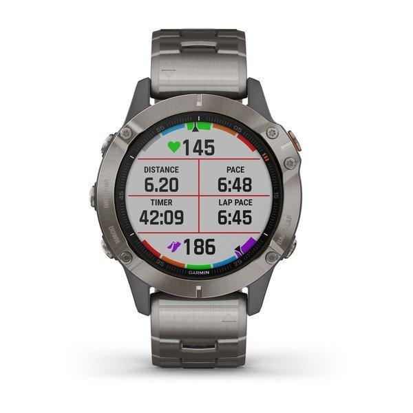 Garmin Fenix 6 Sapphire 47mm Titanium Grey with Titanium Band Smartwatch, , large image number 18