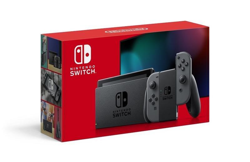 Nintendo Switch V2 Console with Grey Joy-Con Controller (US), , large image number 0