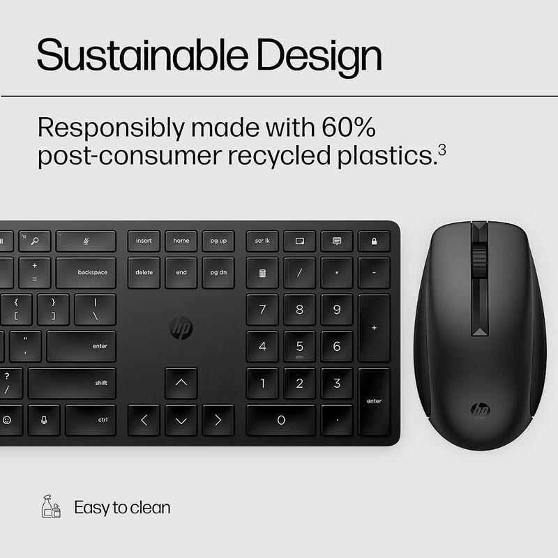 HP 650 Wireless Keyboard And Mouse Combo Set - Black (Arabic/English), , large image number 2