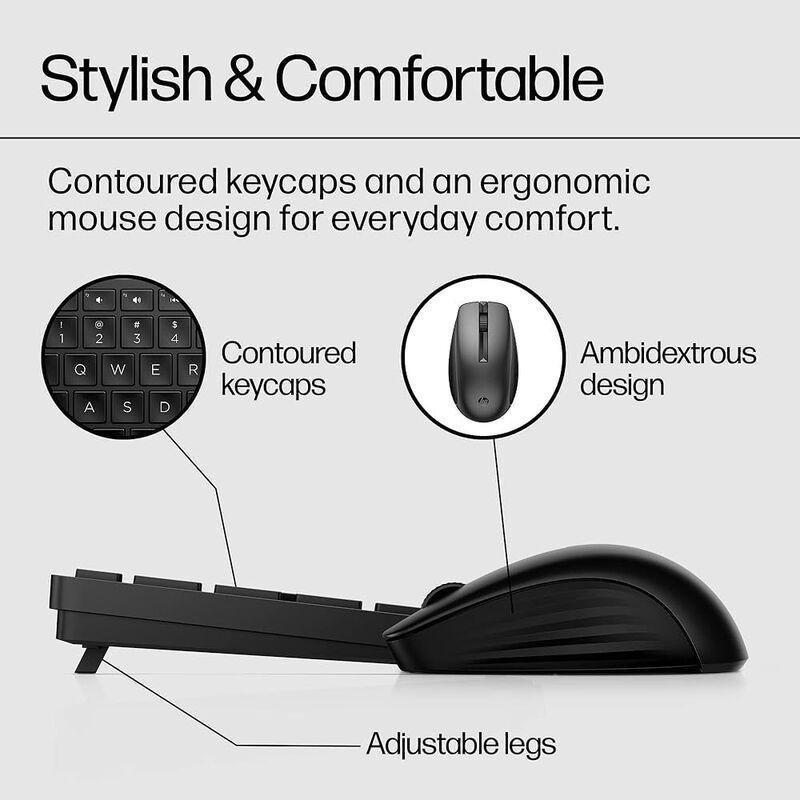 HP 650 Wireless Keyboard And Mouse Combo Set - Black (Arabic/English), , large image number 5