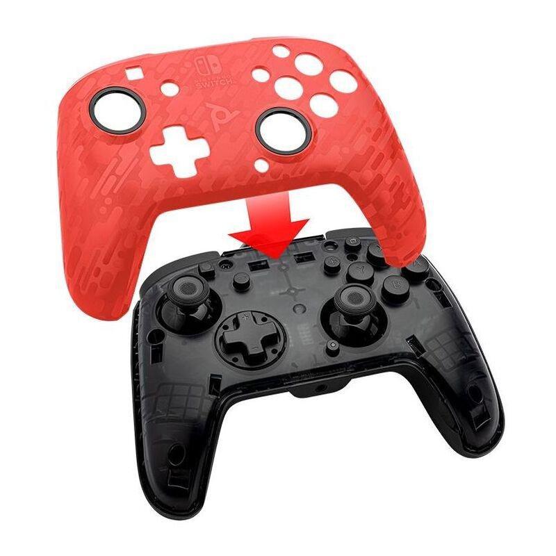 PDP Faceoff Deluxe+ Audio Wired Controller Red Camo for Nintendo Switch, , large image number 2