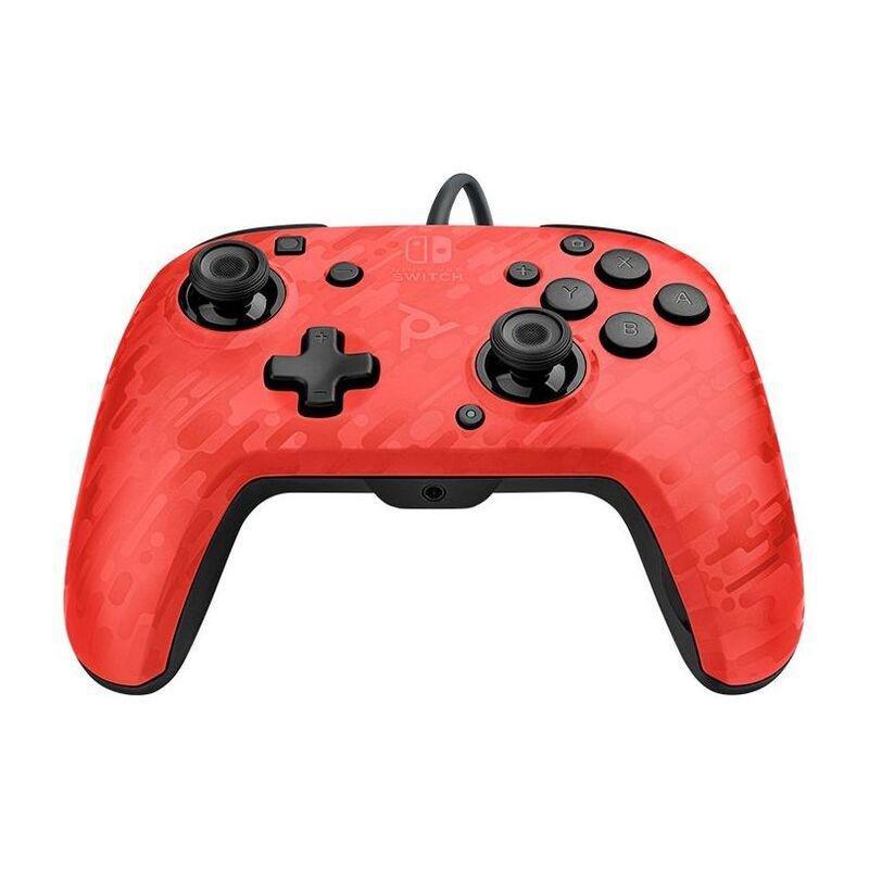PDP Faceoff Deluxe+ Audio Wired Controller Red Camo for Nintendo Switch, , large image number 4