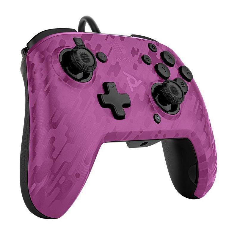 PDP Faceoff Deluxe+ Audio Wired Controller Purple Camo for Nintendo Switch, , large image number 3
