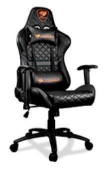 Cougar Armor One Adjustable Black/Orange Gaming Chair, , large image number 0