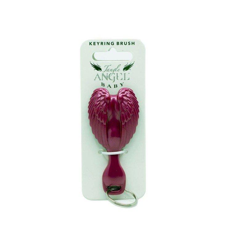 Tangle Angel Hair Brush Key Ring Fuschia, , large image number 0