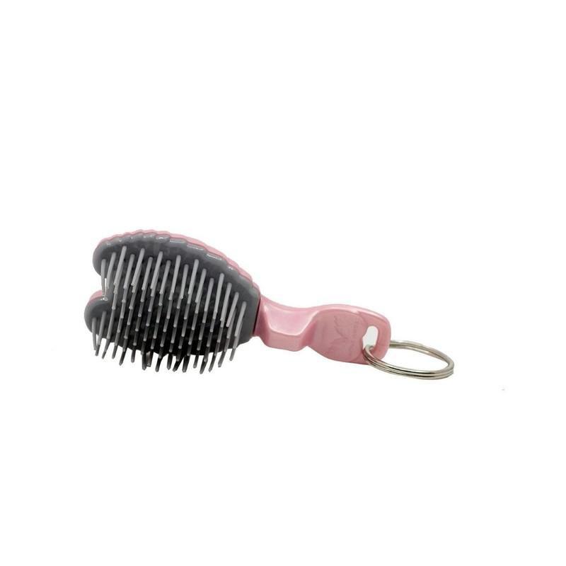 Tangle Angel Hair Brush Key Ring Pink, , large image number 2