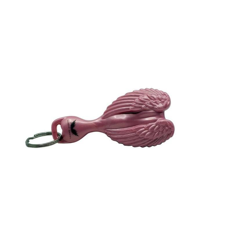Tangle Angel Hair Brush Key Ring Pink, , large image number 3