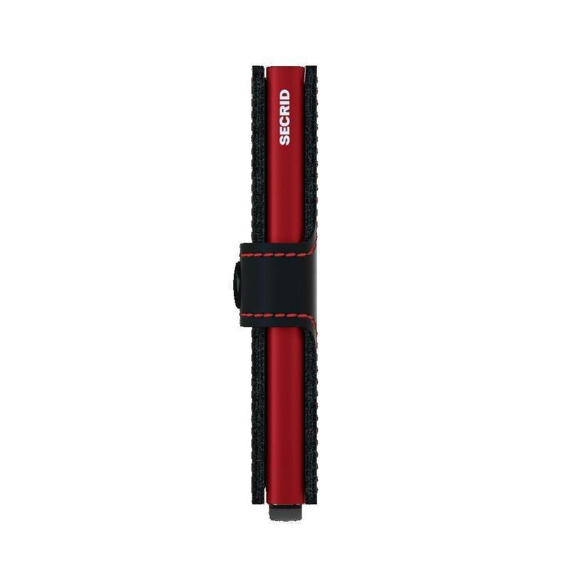 Secrid Miniwallet Leather Wallet Matte Black & Red, , large image number 4