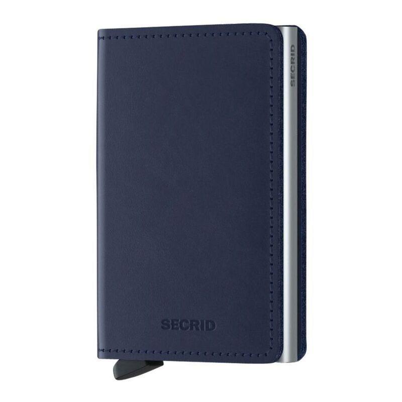 Secrid Slimwallet Leather Wallet Original - Navy, , medium