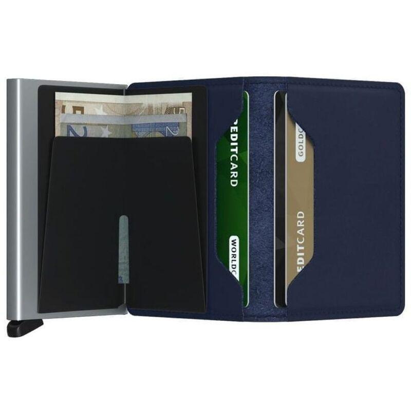 Secrid Slimwallet Leather Wallet Original - Navy, , large image number 1