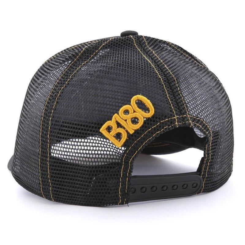 B180 Letterr2 Unisex Trucker Cap Black, , large image number 1