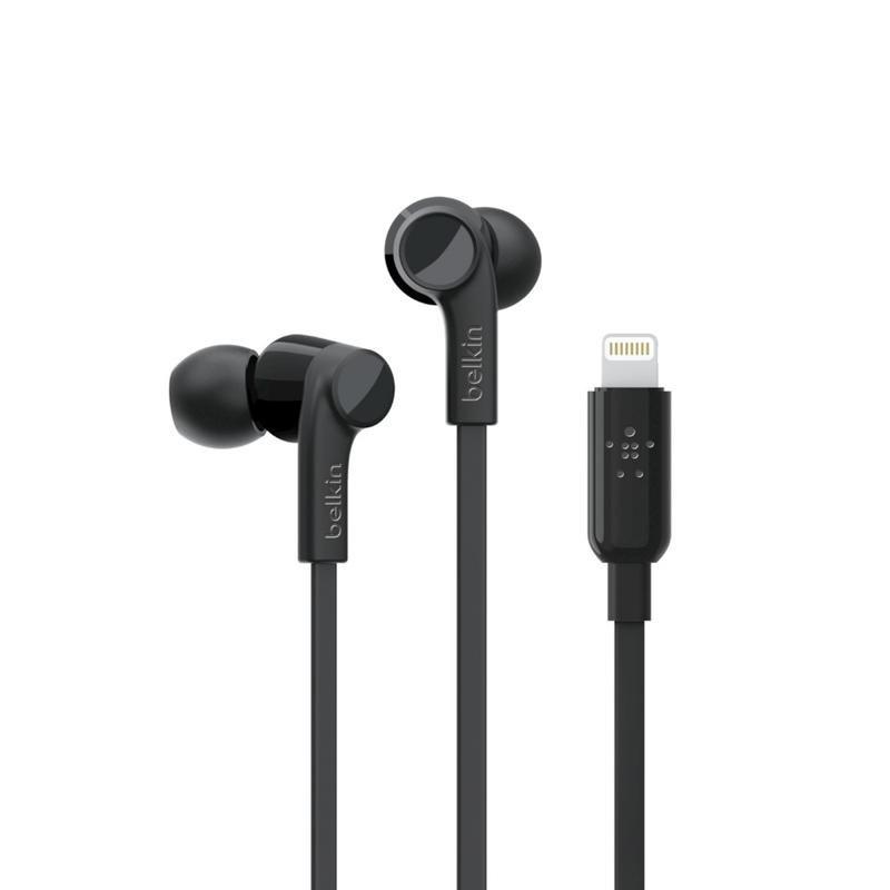 Belkin Rockstar Black In-Ear Earphones with Lightning Connector, , large image number 0