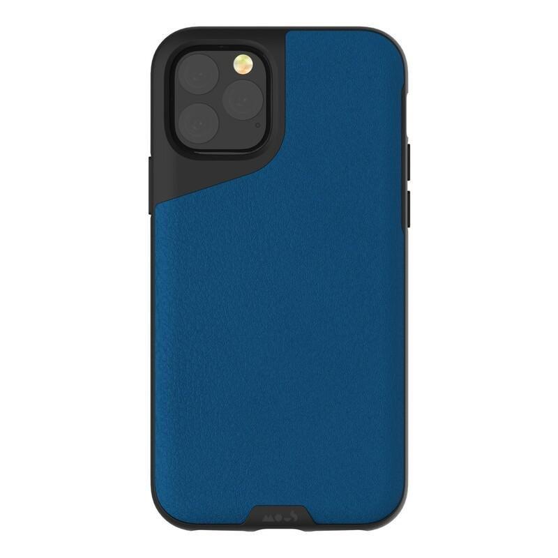 Mous Contour Leather Case Blue for iPhone 11 Pro Max, , large image number 0