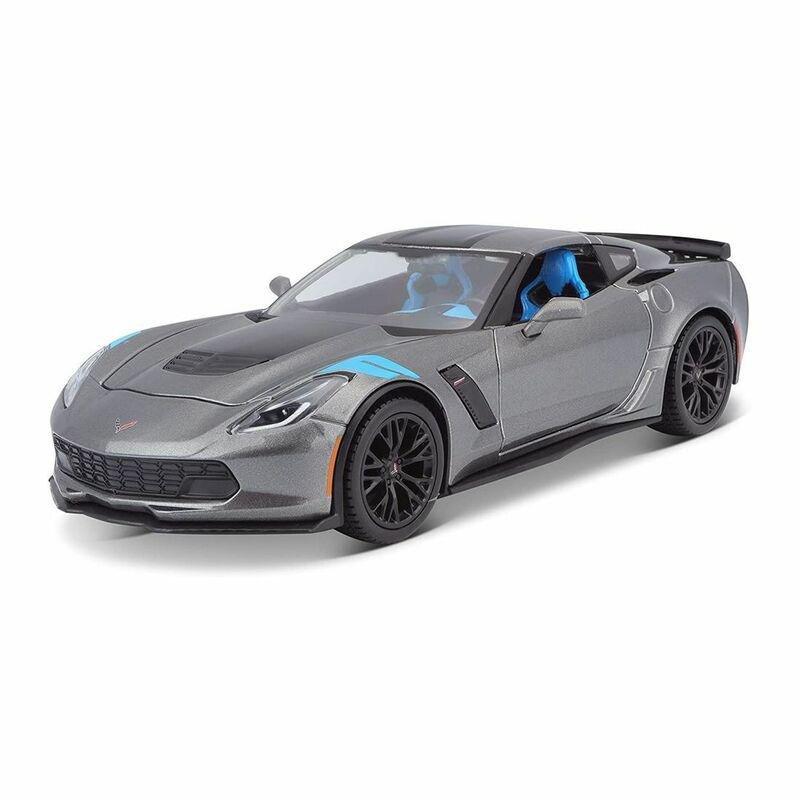 Maisto 2017 Chevrolet Corvette Grand Sport Metallic Grey Special Edition 1.24, , large image number 0