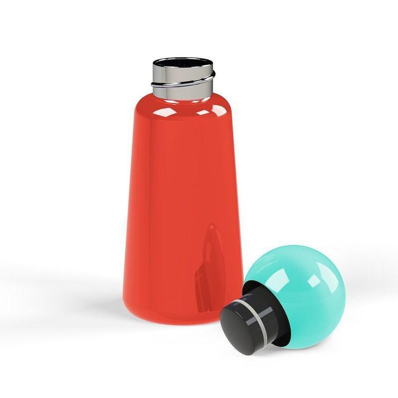 Lund Skittle Bottle Mini Coral with Sky Blue Lid 300ml, , large image number 1