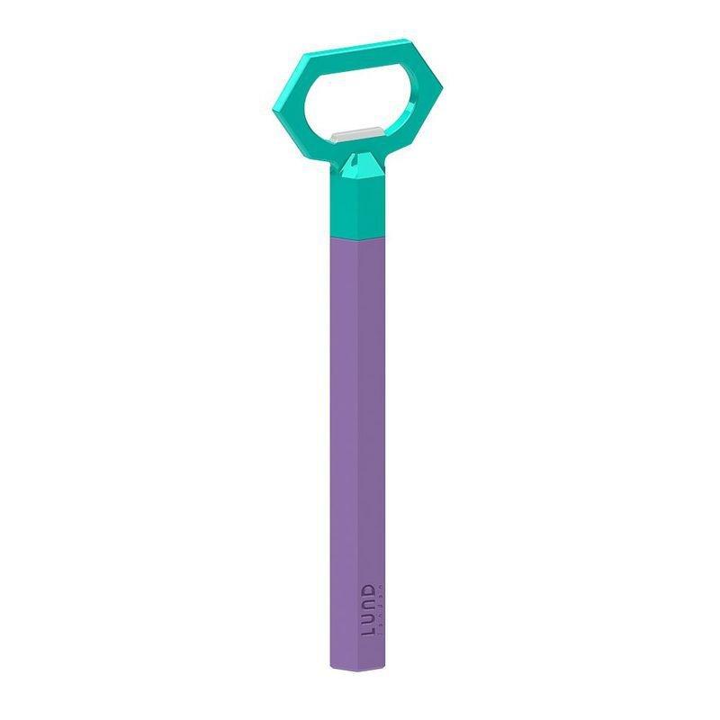 Lund Skittle Bottle Opener Lilac & Turquoise, , large image number 0