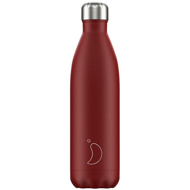 Chilly's Bottle Matte/Red 750ml Water Bottle, , large image number 0