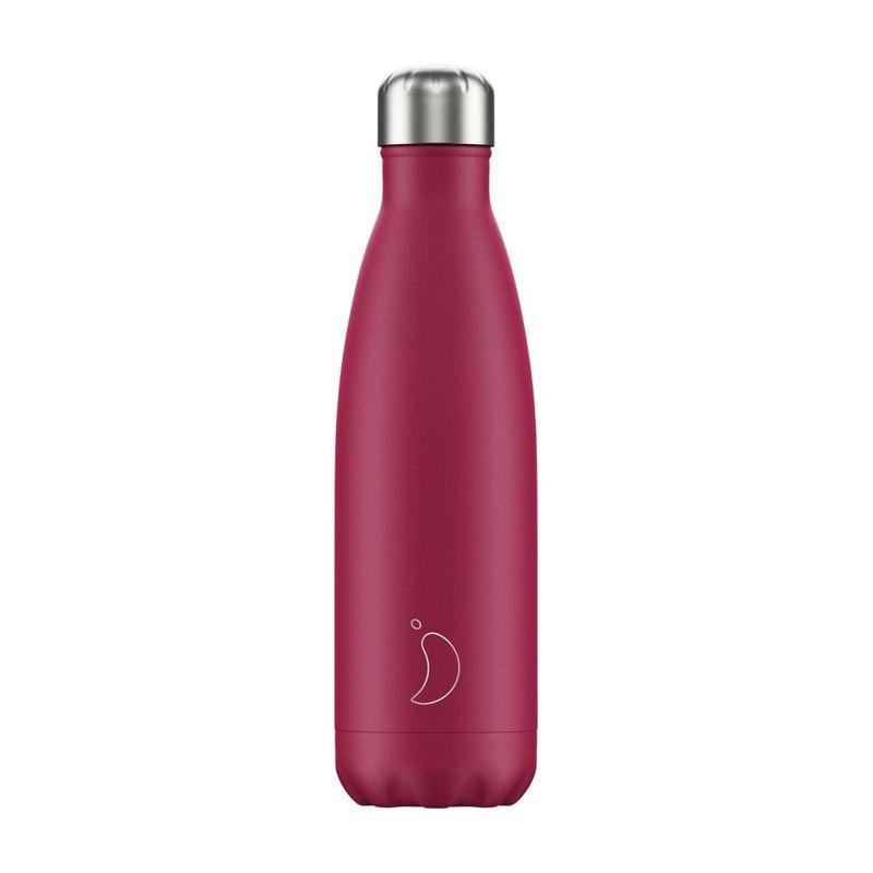 Chilly's Bottle Matte/Pink 500ml Water Bottle, , large image number 0