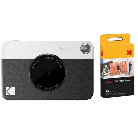 KODAK Kodak PRINTOMATIC Instant Digital Camera Black + Zink Paper
