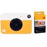 KODAK - Kodak PRINTOMATIC Instant Digital Camera Yellow + Zink Paper (Pack of 40 Prints)